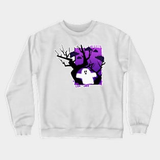 Halloween Ghost | The Dark Woods | Lilla The Lamb Crewneck Sweatshirt